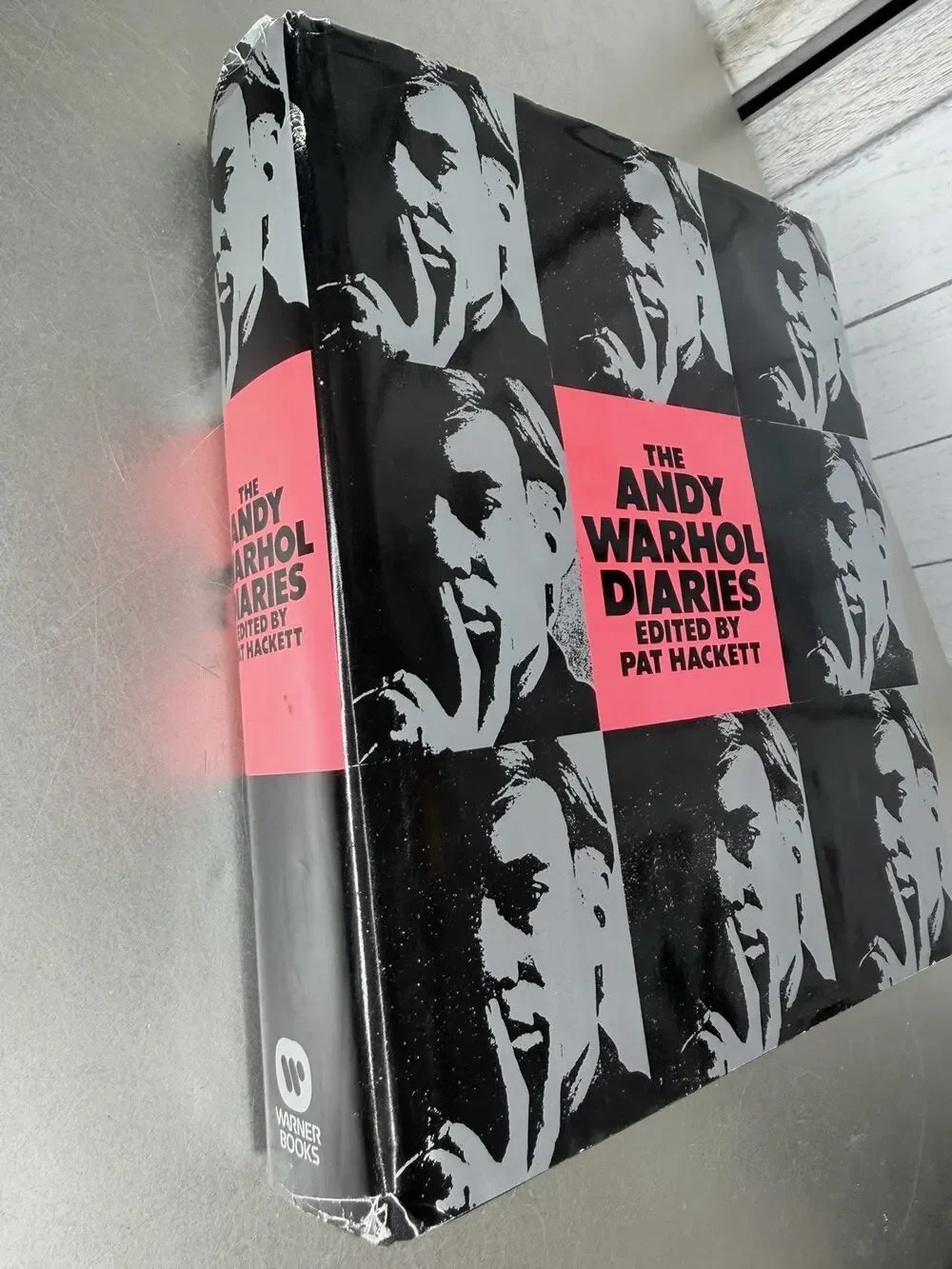 Vintage THE ANDY WARHOL DIARIES 1989 HC DJ Warner Books 1st Printing